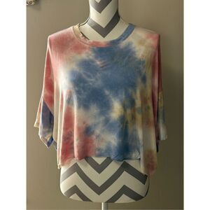 Loose fit cropped tie dye Tshirt
